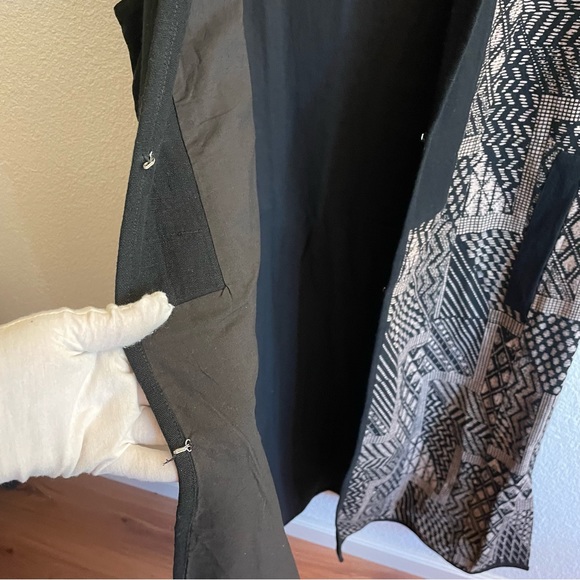 NWT Ann Maurice Geometric Pattern Oversized Long Vest - Picture 6 of 8